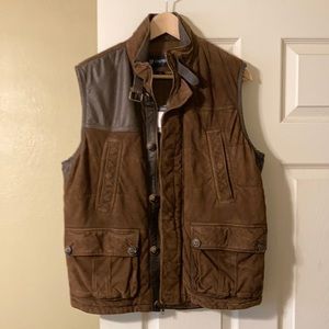 Cremieux leather vest. Never been worn.